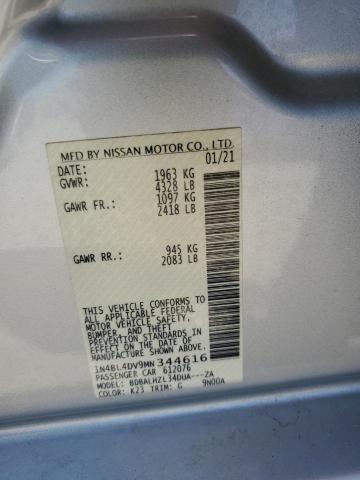 2021 NISSAN ALTIMA SV - 1N4BL4DV9MN344616