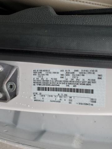 2019 FORD ESCAPE SEL - 1FMCU9HD0KUA83546