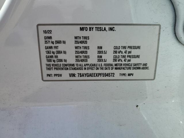 2023 TESLA MODEL Y - 7SAYGAEEXPF594572