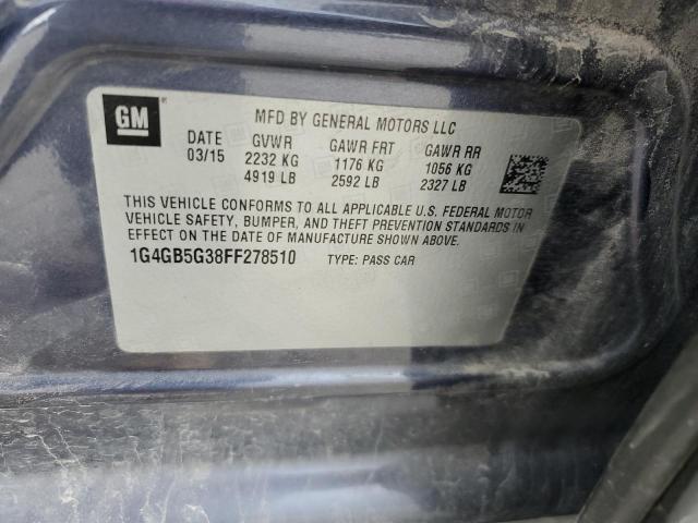 2015 BUICK LACROSSE - 1G4GB5G38FF278510