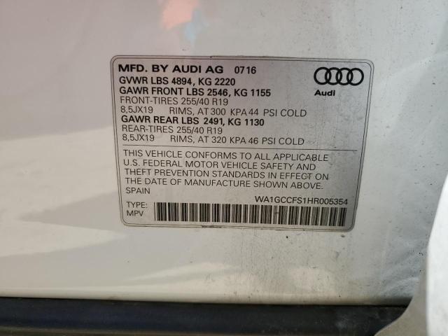 2017 AUDI Q3 PRESTIG WA1GCCFS1HR005354