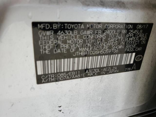 2017 LEXUS IS 200T - JTHBA1D26H5059736