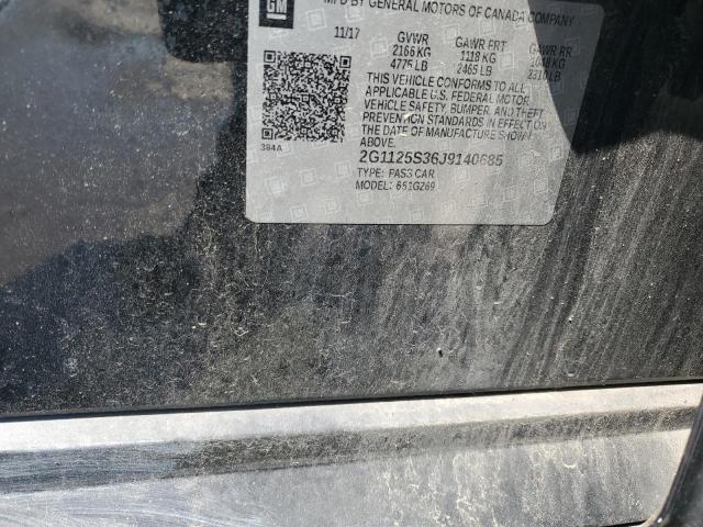 2018 CHEVROLET IMPALA PRE 2G1125S36J9140685