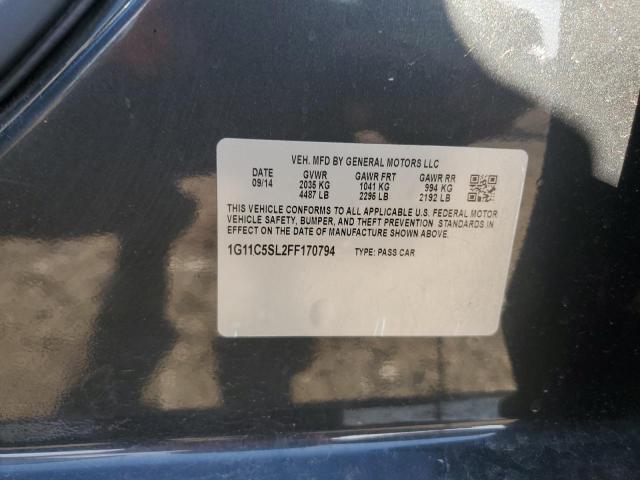 2015 CHEVROLET MALIBU 1LT 1G11C5SL2FF170794