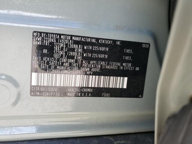 2021 TOYOTA RAV4 XLE P 4T3B6RFV9MU016391