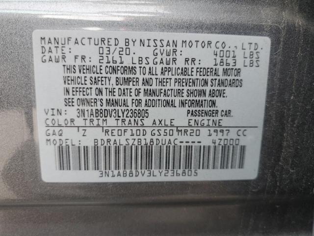 2020 NISSAN SENTRA SR - 3N1AB8DV3LY236805