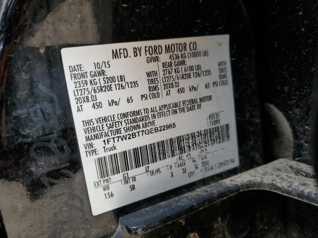 2016 FORD F250 SUPER 1FT7W2BT7GEB22965