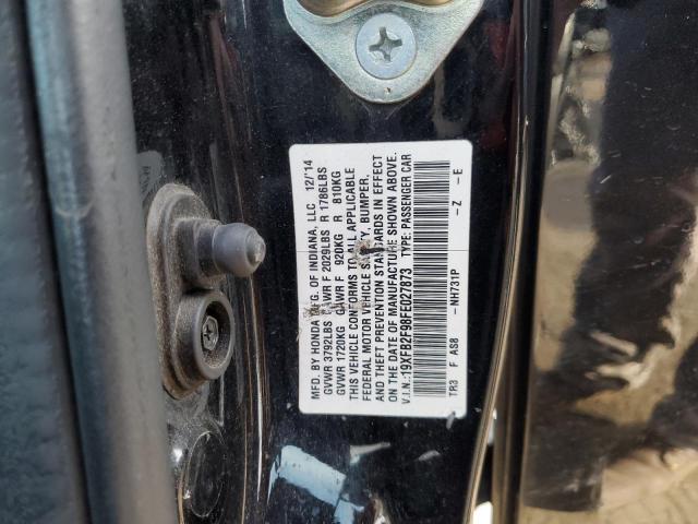 2015 HONDA CIVIC EXL - 19XFB2F98FE027873