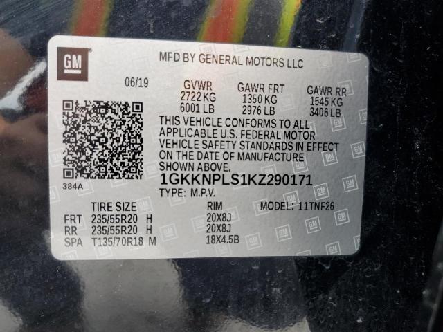 2019 GMC ACADIA DEN - 1GKKNPLS1KZ290171