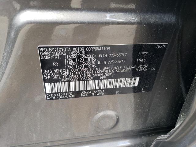 2015 TOYOTA RAV4 LE - JTMZFREV2FD063360