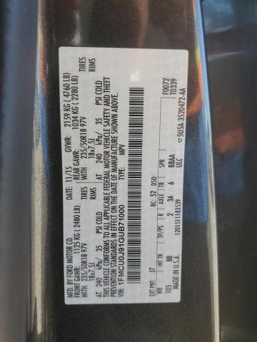 2016 FORD ESCAPE TIT - 1FMCU0J91GUB71000