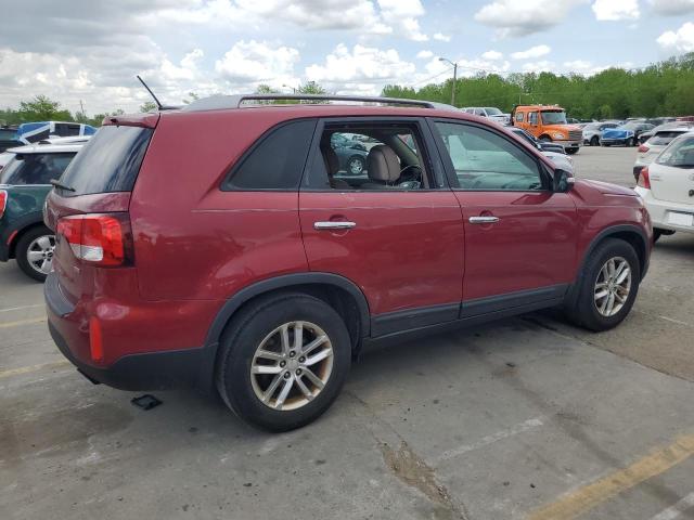 Vin: 5xykt3a67eg438827, lot: 54425035, kia sorento lx 20143