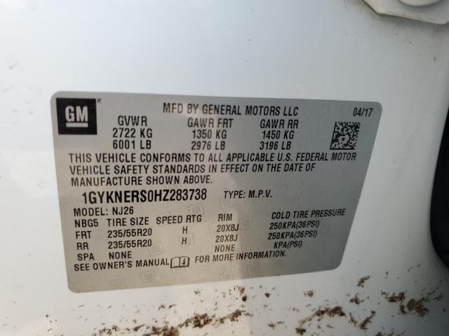 2017 CADILLAC XT5 PREMIU 1GYKNERS0HZ283738