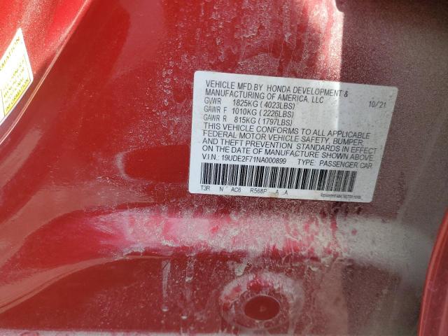 2022 ACURA ILX PREMIU - 19UDE2F71NA000899
