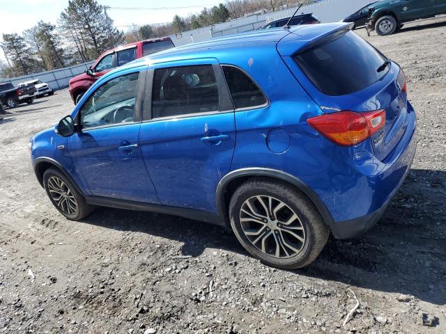 Vin: ja4ar3au1gz050905, lot: 51389655, mitsubishi outlander es 20162