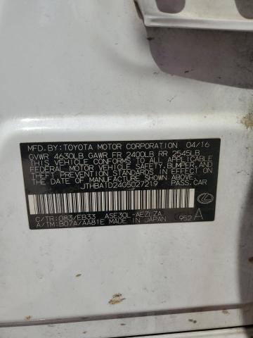 2016 LEXUS IS 200T - JTHBA1D24G5027219