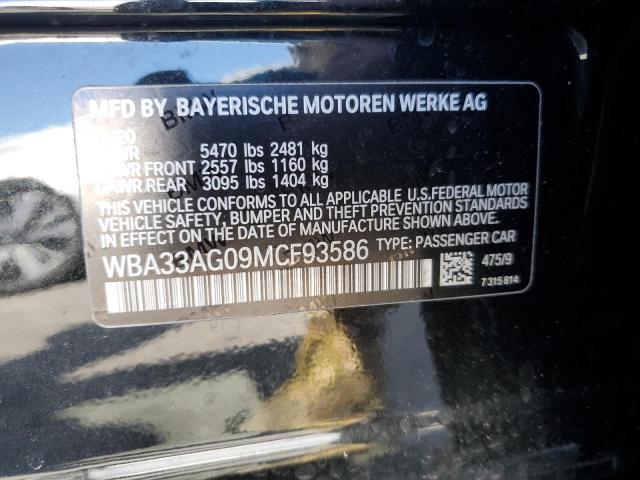 2021 BMW 530XE WBA33AG09MCF93586