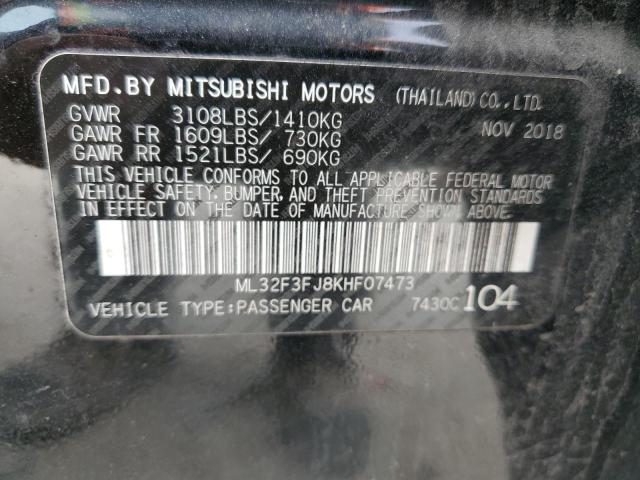 2019 MITSUBISHI MIRAGE G4 - ML32F3FJ8KHF07473