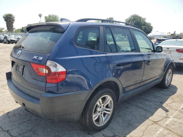 BMW X3 3.0I 2004 blue 4dr spor gas WBXPA93404WA60268 photo #4