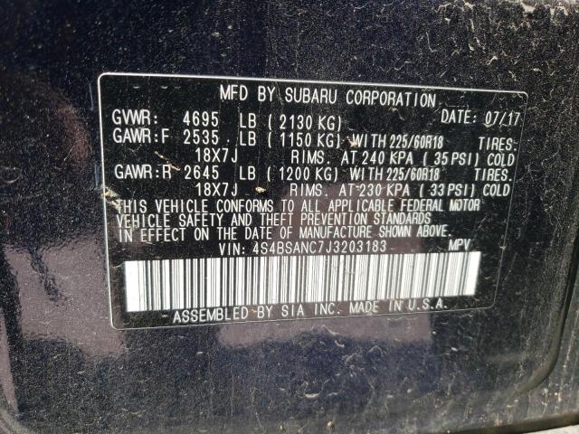 2018 SUBARU OUTBACK 2. - 4S4BSANC7J3203183