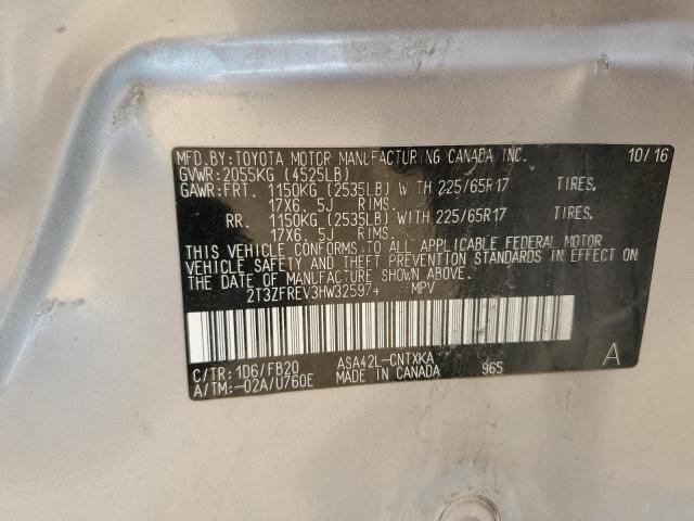 2017 TOYOTA RAV4 LE - 2T3ZFREV3HW325974
