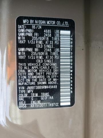 2024 NISSAN ROGUE SV - JN8BT3BB9RW449448
