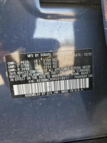 2024 SUBARU LEGACY PRE 4S3BWAC60R3019611