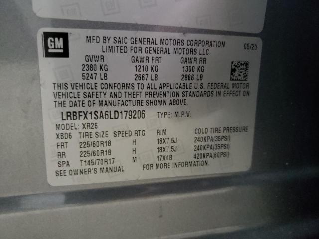 2020 BUICK ENVISION P LRBFX1SA6LD179206
