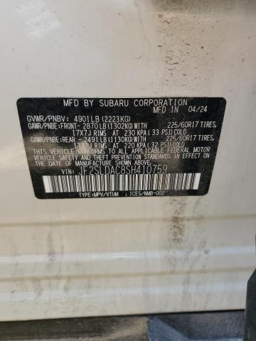 2025 SUBARU FORESTER JF2SLDAC8SH410759