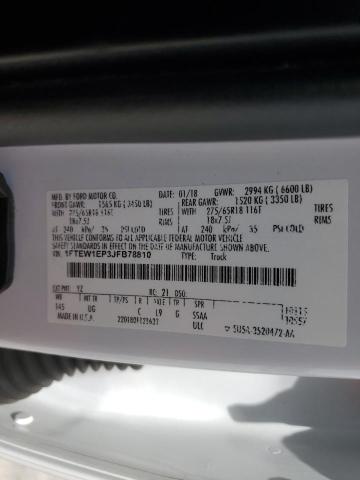 2018 FORD F150 SUPER - 1FTEW1EP3JFB78810
