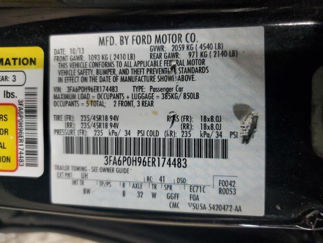 2014 FORD FUSION SE - 3FA6P0H96ER174483