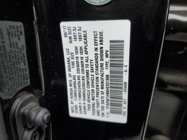 2017 HONDA CR-V EXL - 7FARW1H89HE031996