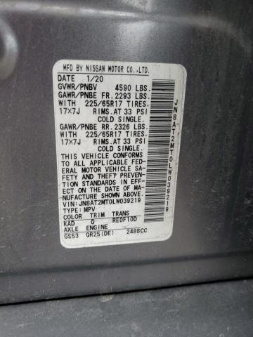 2020 NISSAN ROGUE S - JN8AT2MT0LW039219