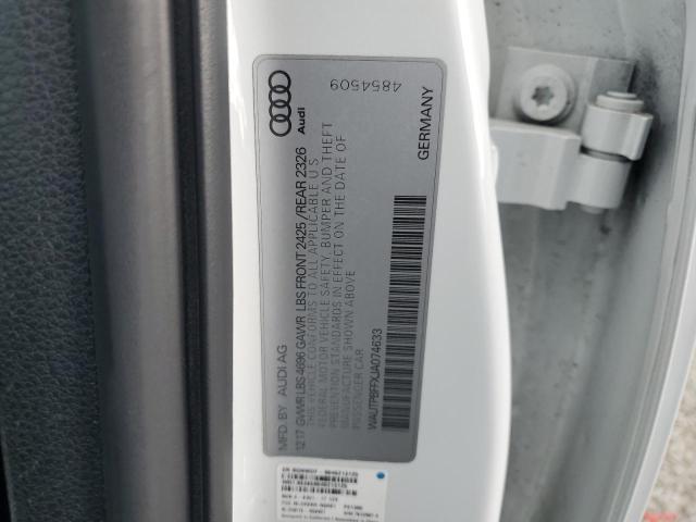 2018 AUDI A3 E-TRON WAUTPBFFXJA074633