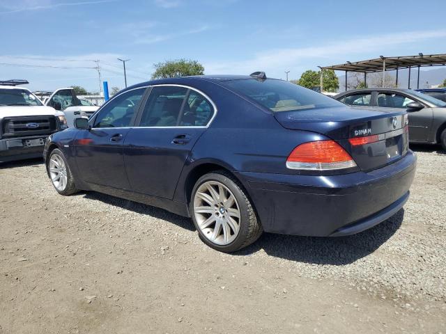 BMW 745 I 2004 blue sedan 4d gas WBAGL63574DP73401 photo #3