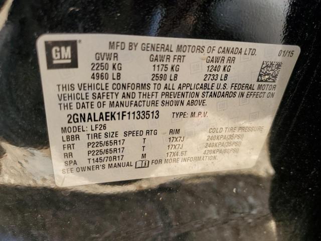 2015 CHEVROLET EQUINOX LS - 2GNALAEK1F1133513