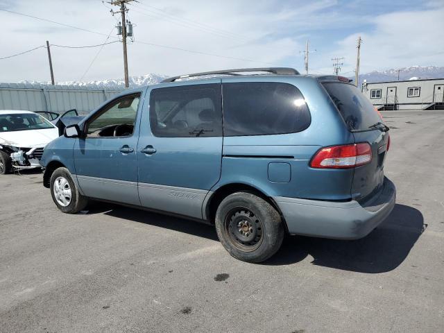 TOYOTA SIENNA LE 2002 blue  gas 4T3ZF13C72U491201 photo #3