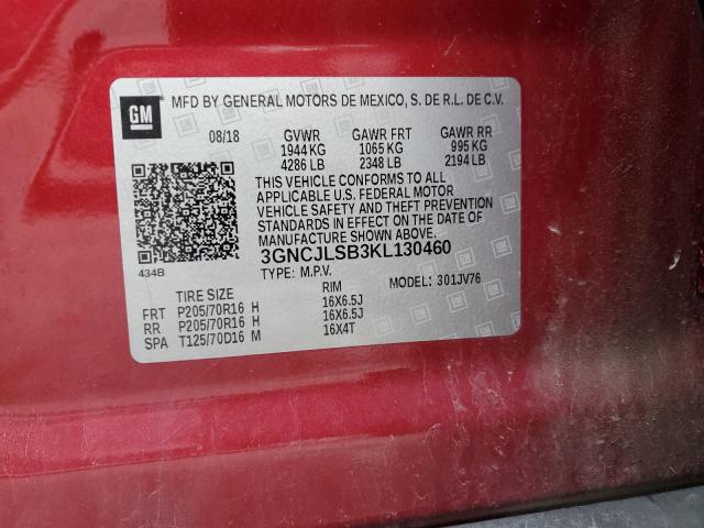 2019 CHEVROLET TRAX 1LT - 3GNCJLSB3KL130460