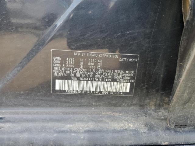 2017 SUBARU IMPREZA SPORT 4S3GKAK67H1619409