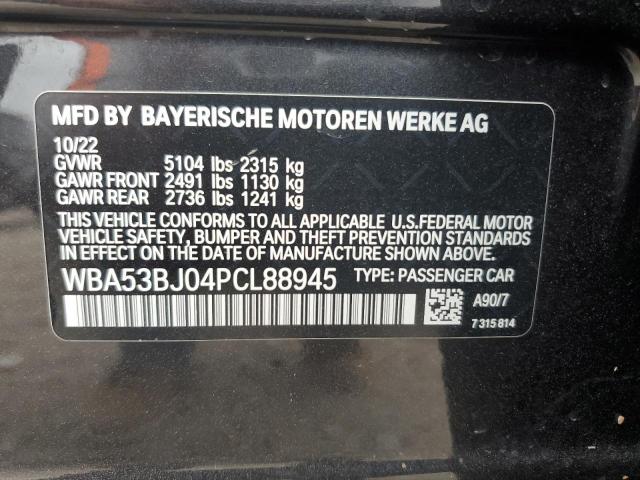 2023 BMW 540 I - WBA53BJ04PCL88945