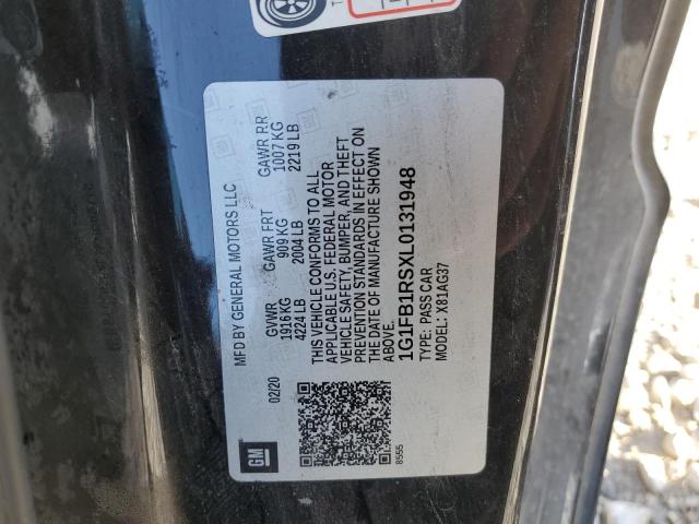 2020 CHEVROLET CAMARO LS - 1G1FB1RSXL0131948
