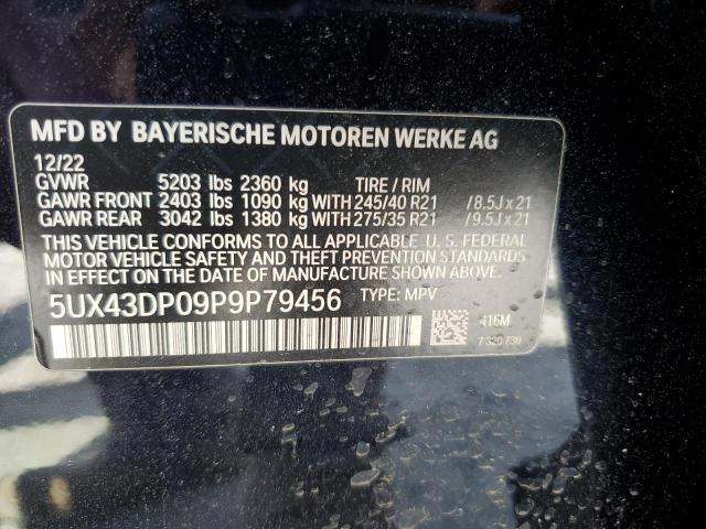 2023 BMW X3 SDRIVE3 - 5UX43DP09P9P79456