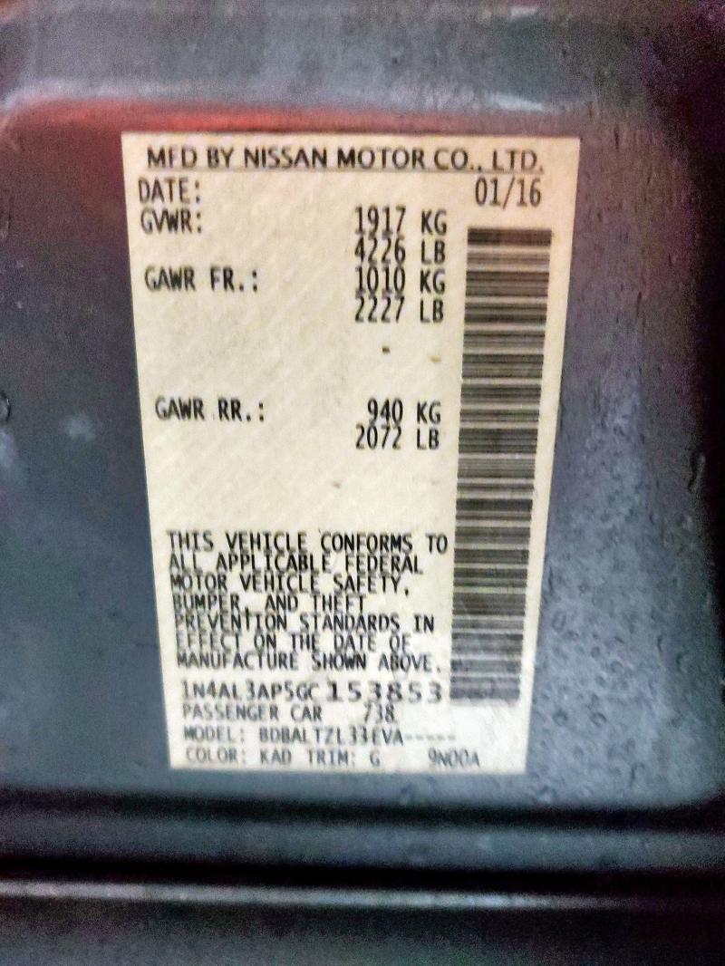 2016 NISSAN ALTIMA 2.5 - 1N4AL3AP5GC153853