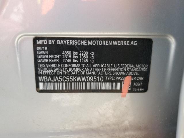 2019 BMW 530 I WBAJA5C55KWW09510