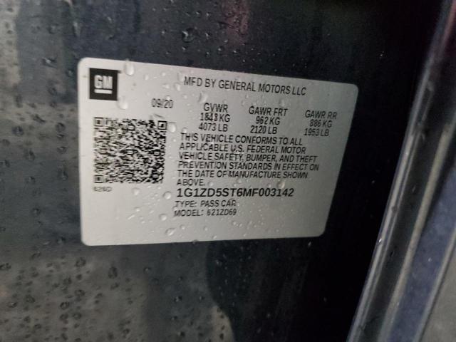 2021 CHEVROLET MALIBU LT - 1G1ZD5ST6MF003142