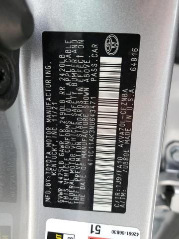 2022 TOYOTA CAMRY LE - 4T1C11AK3NU643471
