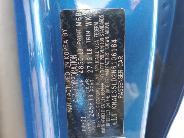 2022 KIA STINGER GT KNAE35LD2N6106184