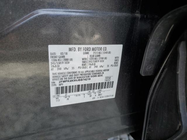 2018 FORD EDGE TITAN - 2FMPK4K99JBB74219