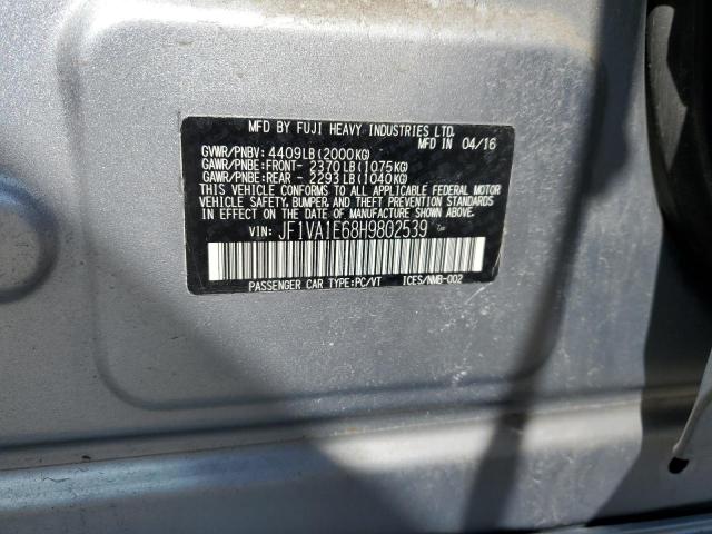 2017 SUBARU WRX PREMIU JF1VA1E68H9802539