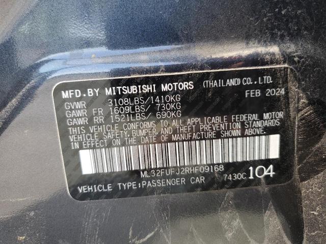 2024 MITSUBISHI MIRAGE G4 - ML32FUFJ2RHF09168